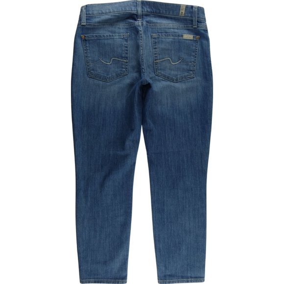 7 For All Mankind Roxanne Crop Capri Jeans 29 C873 - Picture 2 of 9